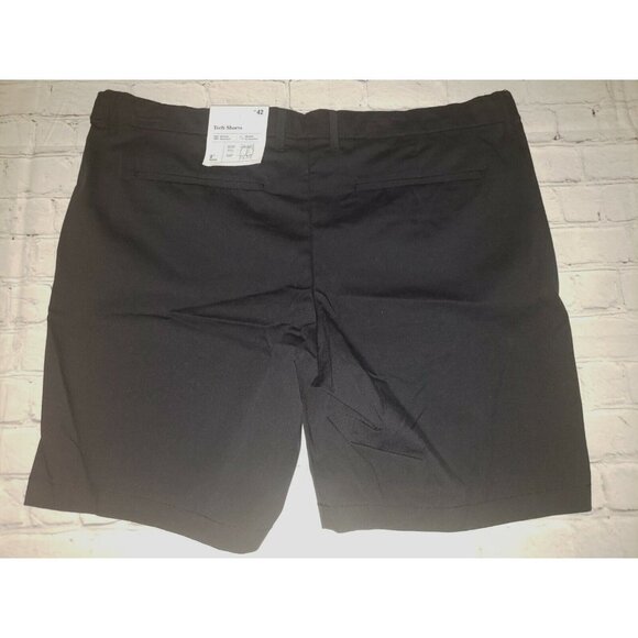 NWT Goodfellow Men’s Black Size 42W Tech Shorts Wrinkle Resistant 9" Inseam - Picture 3 of 4